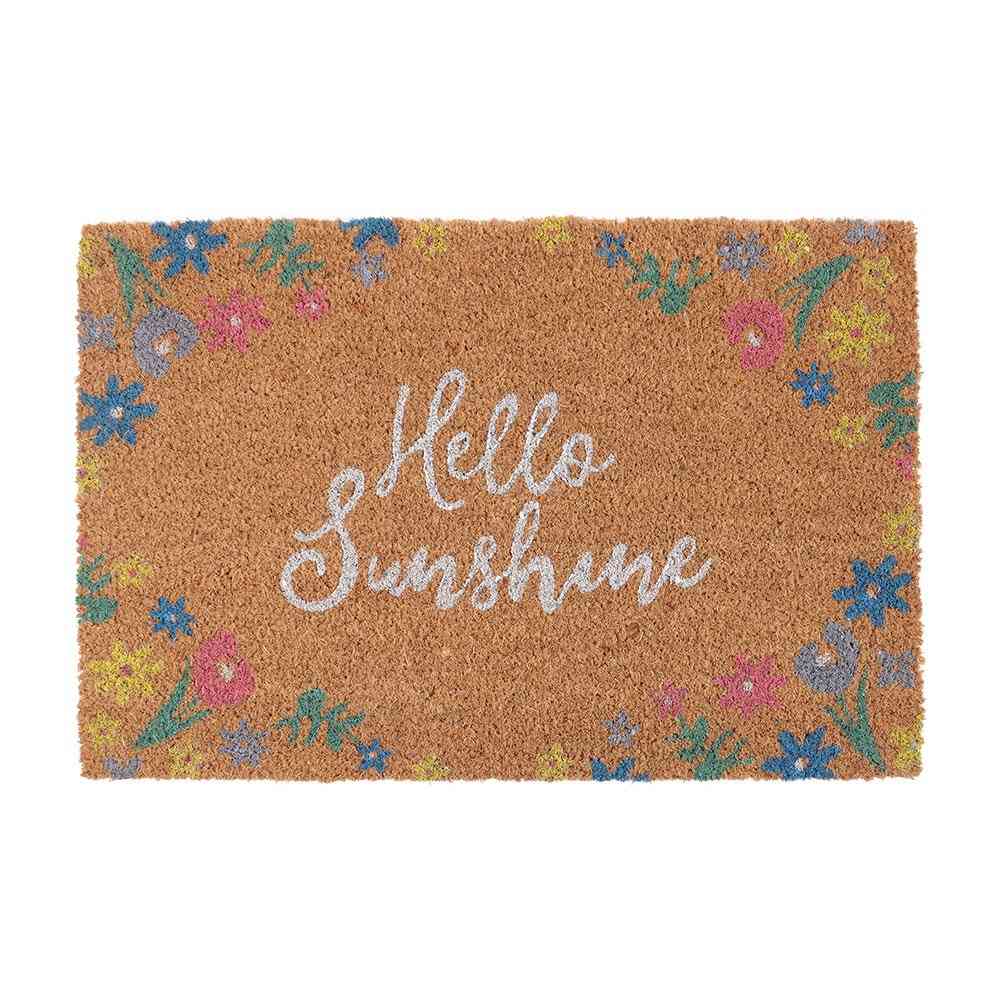 Something Different - Natural Floral Hello Sunshine Fußmatte - Mehrfarben